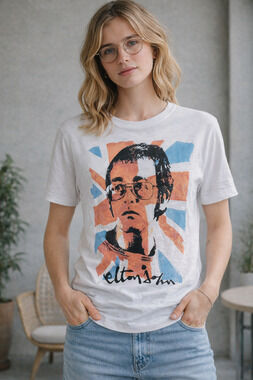 NWT Chaser Elton John Vintage Style Band Tee